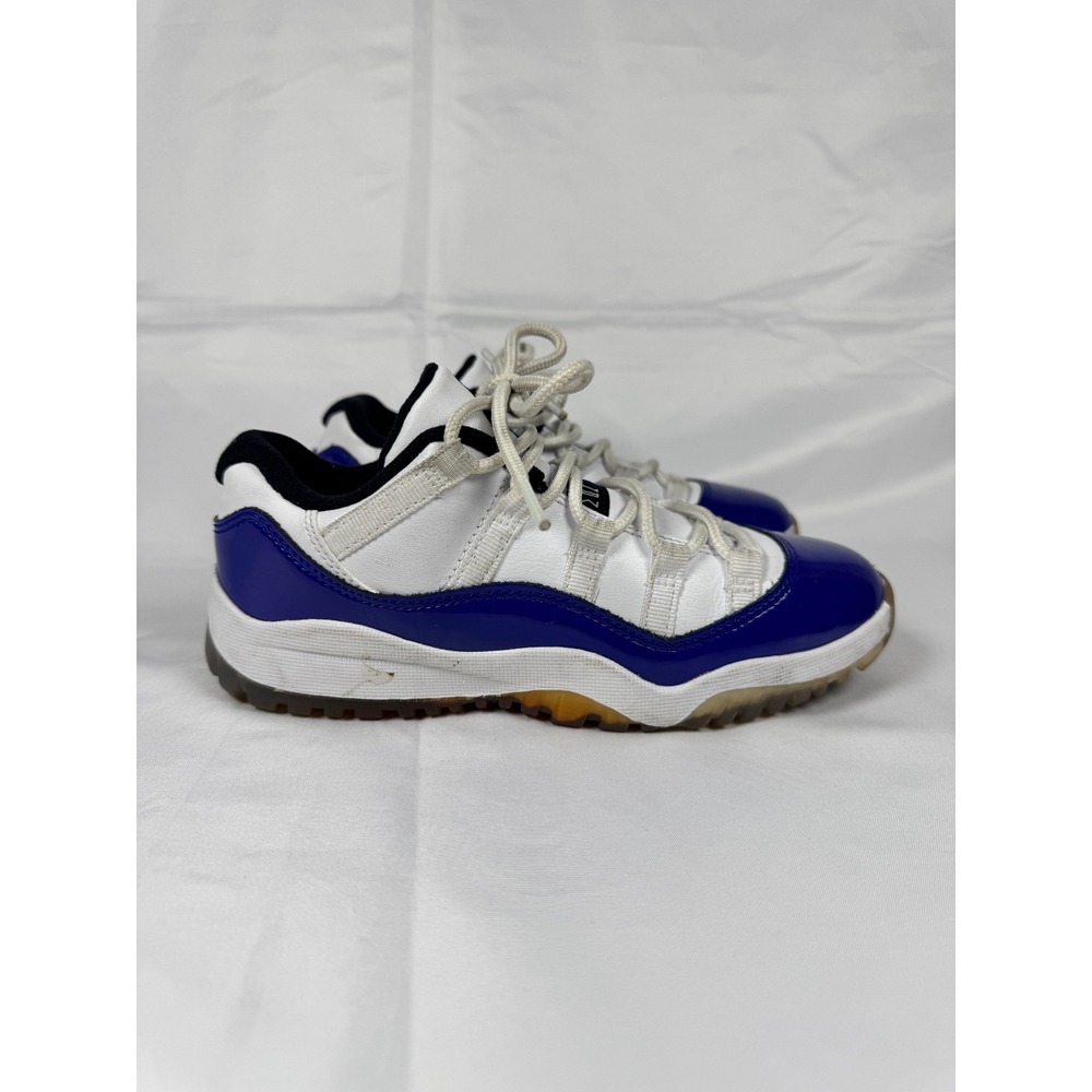 Air Jordan 11 Retro Low Concord Sketch 580522-100 Boys US 1 Shoes White Sneakers